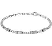 BREIL Joyas colección MIXOLOGY, PULSERAS DE HOMBRE en ACERO PLATEADO Talla 22 SIN PIEDRAS - TJ3428