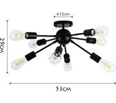 Modern Sputnik Ceiling Chandelier Satellite Hanging Lamp Lustre Light Fixture 6 8 10 Iron Spider Home Living Dining Room Decor