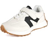 Children's Shoes Girls and Boys Toddlers Sneakers Breathable PU Leather BABY Flats Tennis Shoe Pink/Black/Gray,Size 21~36