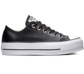 Converse Chuck Taylor Plataforma Baja Piel Negro