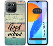 Funda Silicona para Huawei Honor X8 5G diseño Madera 01 Dibujos