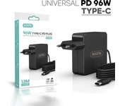 PCA96PD Cargador Universal PD 96W con Cable USB-C