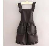 1Pcs Cute Korean Style Apron Female Nail Shop Kitchen Coffee Overalls Home Cooking Cleaning Sleeveless Apron