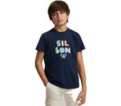 Silbon Camiseta Colores Azul Marino Para Niño