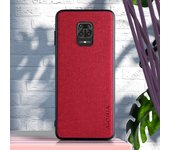 Textile Case for Xiaomi Redmi Note 9 9S 8 Pro 7 Pro Soft TPU around edge Hard PC 3in1 material