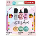STABILO SET MINI WORLD STABILO PASTEL LOVE 18 UDS STABILO PASTEL LOVE ATTACK 20x161x191 Cms.
