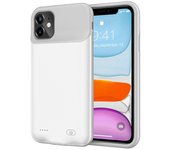 Funda De Carga De La Agua Extendida 6500mAh Con El Marco De TPU Para El IPhone 11 6,1 pulgadas-Negro