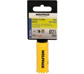 Wolfpack Corona Sierra Bimetal 21mm Templado Térmico Base Reforzada para Madera, Acero, Hierro y Plásticos