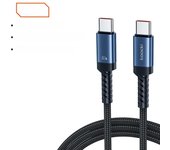 Toocki 100W USB to Type C Cable for Macbook iPhone 15 3A Fast Charging C Type Charger Cord for Samsung S23 S22 21 POCO Data Wire