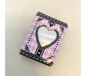 Ins Pink Black Lace Plaid Photo Album Kpop Korea Idol Star Chasing Binder Photocard Holder 3 Inch Home Collecting Book Album