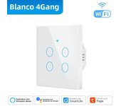 TNCE Tuya WIFI EU 1/2/3/4 Gang Smart RF433 Wall Galss Panel Switch Smart life App Voice Control Works With Alexa Google Home