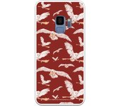 Funda original compatible con Samsung Galaxy S9 - Harry Potter Patron Lechuzas