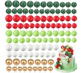 108 Pcs Balls Cake Topper Balloons Cupcake Topper DIY Cake Insert Topper Foam Cake Balls Baking Decoration for Wedding Party
