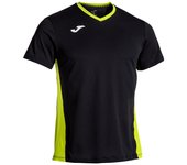 Camiseta Joma Court Negro. Ideal para tenis, padel y otros deportes