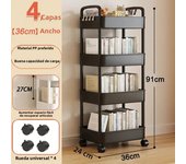 Storage Rack Mobile Snacks Shelf With Wheels Gap Rolling Toys Cart Living Room Muti-Tier Bookshelf Kitchen Organizers Trolley