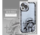 Phone Case for iPhone X XS 7 6s 12 Mini 11 15 Plus XR SE 13 Pro Max 14 Pro 8 Clear Silicone Cover  Anime O-One Piece Luffy