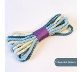 3.5mm Scrap Bundle Packs Macrame Cord Premium Cotton Cord for Macrame Craft Hand Painted Lush Ombre String Macrame Keychain Rope
