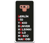 Funda compatible con Samsung Galaxy Note 9 - Profesor Rojo Fondo Negro