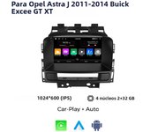 7 Inch 2Din Car Radio For Opel Astra J 2011 - 2014 Buick Excelle GT XT Multimedia Player Navigation GPS Carplay Android Auto DSP