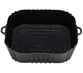 1PC Air Fryer Oven Baking Tray Silicone Tray Fried Chicken Pizza Mat Oilless Silicone Pan Air Fryer Accessories