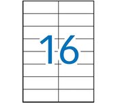 Apli etiquetas permanentes blancas 105 x 37 mm - 100 hojas