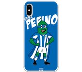 Funda original compatible con iPhone X - XS - Leganes Super Pepino Fondo Azul
