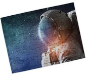 MERCHANDMANIA PUZZLE PEQUEÑO 48 PIEZAS CON MARCO astronauta espacio estrellas campo estelar rompecabezas puzle para adulto exploracion espacial nasa