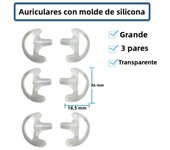 Silicone Earmold Earbud for Universal Walkie Talkie Radio Air Acoustic Coil Tube Earpiece Headphone Suitable Headset accessories