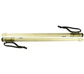 Par de baquetas para tambor, natural, gala, con colgador en latón. Longitud: 380 mm. Marca: Samba