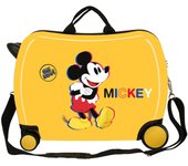 Disney Mickey Maleta Correpasillos ABS Rígida Mickey Y Minnie Colors Amarillo