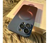 Luxury for Magsafe Matte Gradient Camera Lens Protector Case For iPhone 15 14 Plus 14 13 Pro Max Wireless Charger Macnetic Cover
