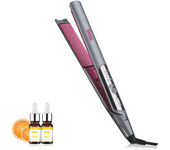 Mini Plancha de pelo, Alisador Profesional Para Cabello Corto, Barba y Flequillo, Alisador de Pelo de Cerámica con Calentado Rápido de 15s y Temperatura Ajustable