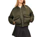Chaqueta bomber JJXX Caren verde brillante para mujer