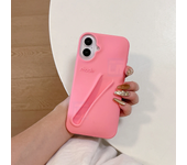 DIYFashion New Rhode  Lipstick Lip Holder Soft Silicone Phone Case for iPhone 16 15 14 13 12 Pro Max Plus Solid Color Back Cover