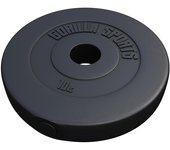 Gorilla Sports Disco de pesas olímpico 50/51 mm de plástico