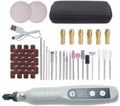 ZVD Juego de herramientas rotativas inalámbricas, amoladora de mano, herramienta rotativa eléctrica de 15000 RPM, mini herramienta rotativa para fresar,
