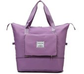 SOMY Bolsa de viaje plegable de gran capacidad, bolsa de viaje ligera e impermeable, mochila de fin de semana, bolsa deportiva separada seca y húmeda, bolsa de herramientas ajustable de 25 L/36 L (3)