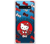 Funda original compatible con Samsung Galaxy S10 Plus - Hello Kitty Lazitos de Colores