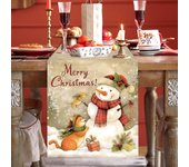 Christmas Table Runner Merry Christmas Decor Xmas Table Cover For Home 2024 Family Party Supplies Xmas Party Decors Gifts 2025