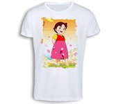 CAMISETA TACTO ALGODÓN HEIDI ABUELO SERIE ANTIGUA ANIME cotton touch tshirt manga clara pedro