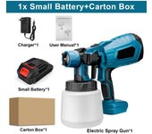 1000ML Cordless Electric Spray Gun Portable High Power Paint Sprayer HVLP Auto Furniture Steel Coating Airbrush For Makita 18V Battery