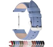 14mm 16mm 18mm 20mm Watchband 22mm Watch Band 24mm Leather Watch Strap Fits Amazfit Garmin Huawei Samsung Quick Release Armband