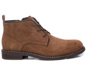 Carmela 161939 Botines con cordones para hombre en camel de piel