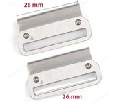 2PCS for Garmin Tactix 7Pro Fenix 7X 6X 7 5 6 Pro Watchband Adapters Easyfit Buckle Connectors Watch Connector 3HR Metal Adapter