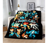 Gremlins cartoon printing blanket children's warm blanket flannel soft and comfortable blanket home travel blanket birthday gift