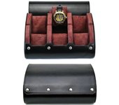 6 Slot Watch Case Storage Box for Men,Watch Travel Case Portable Storage Watch Display Holder for Wristwatches and Smart Watches
