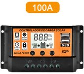 MPPT Solar Charge Controller  30A  50A  100A Solar Controller Solar Panel Battery Regulator Dual USB 5V LCD Display