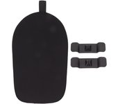 Almohadilla deslizante de goma para batidora de pie, accesorio de alfombrilla deslizante para batidora de cocina con 2 clips de alambre S