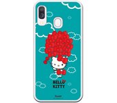 Funda original compatible con Samsung Galaxy A40 - Hello Kitty Globo Lazos