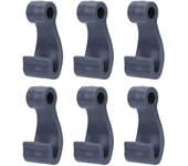 6 Pcs Plastic Snap Fasten Rope Hooks Clip Kayak Tent Plastic Fasten Hook